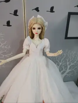1/3 BJD Кукла Xinyi 60 см подвижна Пластмасова кукла с тръба на шарнирна връзка се продава с роклята-перука