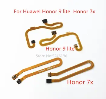 1 бр. подходящ за Huawei Honor 9 lite Honor 7x конектор с централния бутон, сензор за идентификация на пръстови отпечатъци, мек кабел
