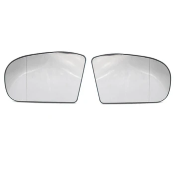 1 Чифт Десните и Левите Странични Огледала за Обратно виждане, Смяна на Стъкло Лен за Mercedes Benz W203 W211 2038100121 2038101021