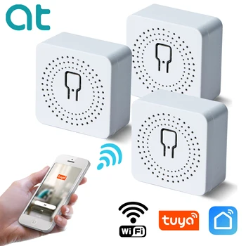 16A Mini Smart Wifi САМ Switch Поддържа 2 Начина за Управление на Модул за Автоматизация на Умен дом Работи с Алекса Google Home Smart Life App