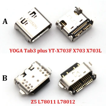 2 бр. USB докинг станция За Зареждане конектор за Зарядно устройство, Конектор За Lenovo YOGA Tab3 plus YT-X703F X703 X703L Z5 L78011 L78012 Type C Jack