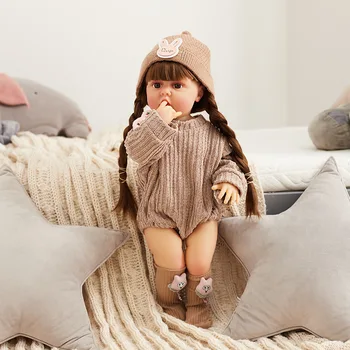 21 Инч(и) Кукла-Реборн, имитирующая популярни детски играчки, реалистични vinyl вана за тяло, работа на смени дрехи, играчки с плитки за момичета, подаръци за рожден Ден