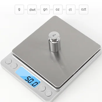 3 кг/500 г 0,01 грама Цифрови Кухненски Везни Прецизна Везна За Претегляне на Бижута За Хранителната Диета Пощенски Везни за Измерване на LCD Електронни