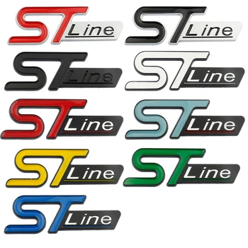 3D Метален лого ST LINE, емблемата на Задния Багажник, Икона, Стикер за Ford Focus, FIESTA, Kuga ESCAPE Mondeo EcoBoost
