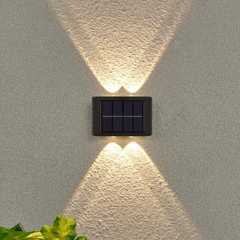 4/6 led слънчев, с монтиран на стената лампа, водоустойчив Външен сензор за околната светлина, Слънчева светлина, монтиране на осветление, Декорация на дома, в градината