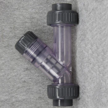 40 мм ID конектор PVC Y-образен филтър тръбен накрайник За Градински микро-за напояване на Аквариумни Риби