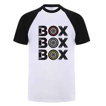 Box Box Box F1 гумата съставката V2 мъжка Тениска с принтом висококачествен памучен тениска с анимационни герои 21 Цвета на LSD-003