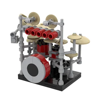 BuildMOC Барабан играчки с блокиране на барабана, градивни елементи, на модел на частиците, идеята за 