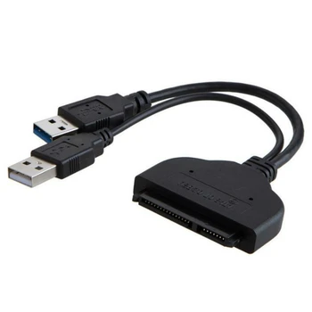 CHIPAL 5 Gbit/с Кабел адаптер за USB 3.0 SATA 3,0 USB3.0 Към Serial ATA III 7 + 15 22Pin Конвертор за 2,5-инчов твърд диск HDD