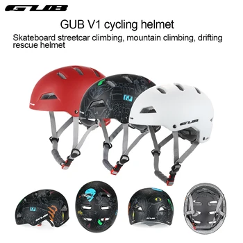 GUB V1 Планински пътен под наем, велосипеди шлем, скутер, уличен велосипед, каска за катерене, може да бъде инсталиран екшън-камера, велосипеден шлем