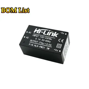 HLK-PM01 HLK-PM03 HLK-PM09 HLK-PM12 3 W Сверхмалый модул на захранване 220 В-5, 600 ma преобразувател на променлив ток в постоянен 5 В модул доставка
