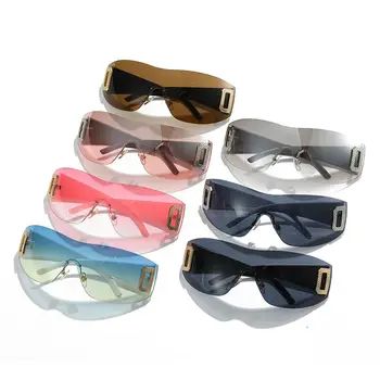 Ins 2023 Нова мода Y2k Слънчеви очила Женски Цели слънчеви очила Мъжки нюанси на Спортни очила с UV400 Сърце Decorate Eyewear