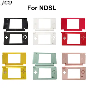 JCD 1 комплект Пластмасова обвивка за игрова конзола DS Lite NDSL Горната част на Долната рамка и LCD екран, ремонт, подмяна на