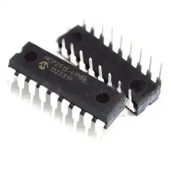 MCP2515-I/P DIP18, нови и оригинални електронни компоненти, интегрални схеми IC MCP2515-I/P