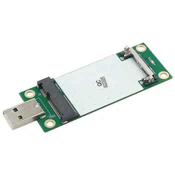 Mini PCI-E mPCIe към USB порт Адаптер конвертор Карта с Конектор за SIM карта за GSM, GPRS, GPS, 3G и 4G LTE Модем Модул Настолен КОМПЮТЪР Plug & Play