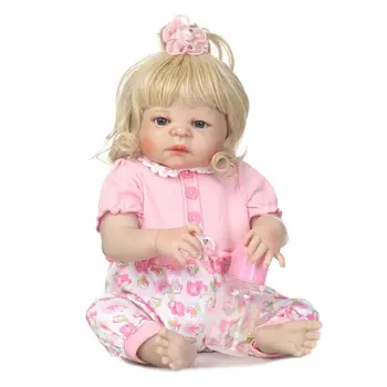 NPKCOLLECTION пълната колекция vinly reborn малко момиче кукла мека на допир, с нов дизайн, прическа, подарък за деца на рожден Ден