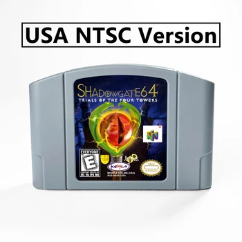 Shadowgate 64-Пробни версии на 64-битов игра касета Four Towers за САЩ NTSC версия или EUR PAL версия за конзоли N64