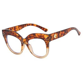 Vintage слънчеви очила в голяма рамка, Cat Eye 2023, Нови слънчеви очила с защита от синя светлина, дамски рамки за очила за продажбите на едро за жени