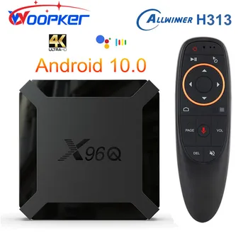 Woopker X96Q Smart TV Box Android 10 2 GB 16 Allwinner H313 Quad мултимедиен плейър 4K HD Wifi Youtube X96 1 GB 8 GB телеприставка