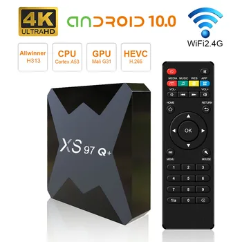 XS97 Q Plus Android TV Box Smart Allwinner H313 Wifi 2,4 G Android 10,0 Игрова конзола 4K Ultra HD Smart-Color, 1 + 8 GB Онлайн бокс