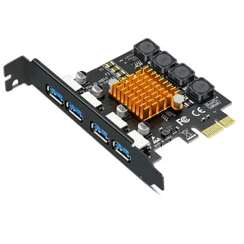 Адаптер за карти за разширяване на USB 3.0 PCI-E 4 порта 8A USB 3 за PCIE PCI express adapter Card