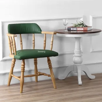 Американски трапезни столове Ретро маса за Хранене, стол За почивка, Домашен стол от масивно дърво, маса за Хранене, стол, холна масичка със стол за офис, стол