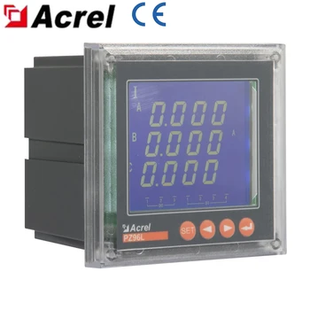 Анализатор мощност ac трифазни трехпроводной LCD дисплей с един сигнал за тревога модел PZ96L от ACREL