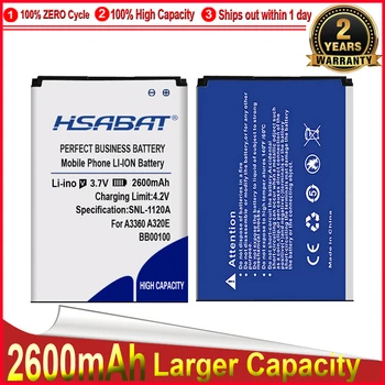 Батерия HSABAT за HTC Google Legend G6 Wildfire G8 A315C A3360 A3333 A3366 A3380 A6363 A6388 T5588 2600 mah BB00100