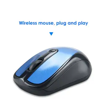 Безжична Мишка Aubess Gaming Ергономична Мишка 4 комбинации 2,4 Ghz Mause Gamer Компютърна Мишка на Мишката, За Игри и Офис 1200 dpi WIFI Игри