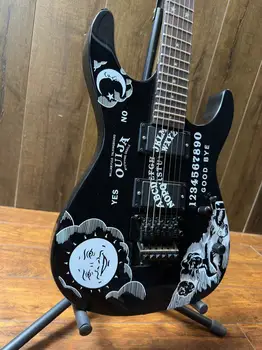 Високо качество на ESP Custom Shop KH-2 масичка за спиритически сеанси Кърк Хэмметт Синтия Бяла електрическа китара
