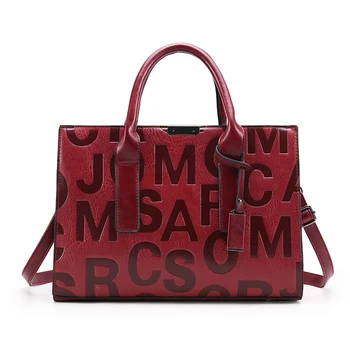 Висококачествени дамски Чанти от Изкуствена Кожа с Голям Капацитет, Чанти-тоут, модни дамски Чанти-незабавни посланици, ежедневна чанта през Рамо, Нова