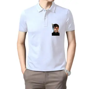 Готина тениска Оверсайз с Джаки Чаном, риза с къс ръкав, унисекс, черно-бяла тениска, лятна градинска облекло в стил харадзюку