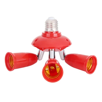 Гъвкави преобразуватели на основата на led лампа 3 в 1 E27 в цокъл на лампата E27, сплитер гнездо, държач за адаптер led лампи