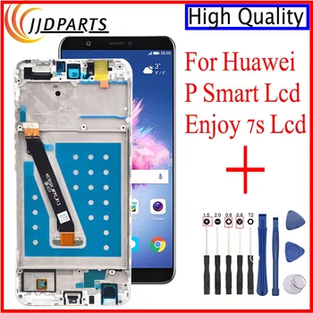 Дисплей за Huawei P Smart 2018 СМОКИНЯ-LX1/LA1/LX2 LCD дисплей с сензорен екран, Преносим Екран за Huawei p smart/Enjoy 7S Display
