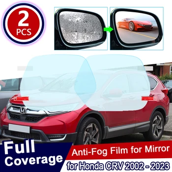 за Honda CRV 2002 ~ 2023 Пълно Покритие на Огледалата за Обратно виждане, Защитен Филм Против Ослепляющая Водоустойчив Непромокаемая Противотуманная Автомобили Стикер Аксесоари