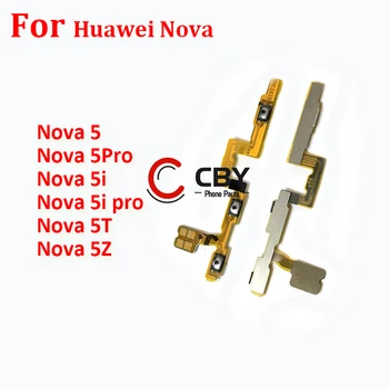 За Huawei Nova 5 5Pro 5i 5i Pro 5T 5Z On off превключвател на звука страничен бутон, ключ за Смяна на flex кабел