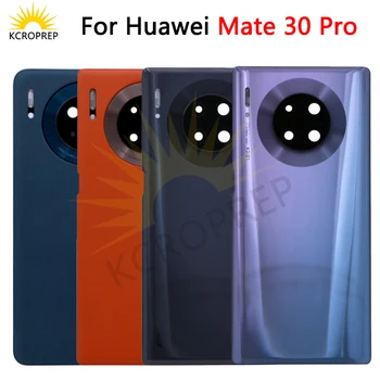За Huawei Капитан 30 Pro Задния капак на отделението за батерията със Стъклен Капак на Корпуса на Задната Врата С Обектива на Камерата, За Huawei Mate30 Pro Капак на отделението за батерията