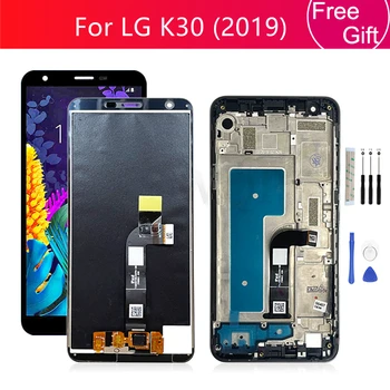 За LG K30 2019 LCD сензорен дисплей, дигитайзер в събирането на рамка за LG K30 Подмяна на LCD екрана 5,45 