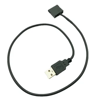 Захранващ кабел SATA-USB-USB Адаптер 5V Plug-15Pin SATA Женски Порт Източник на Храна За 2,5-инчов преносим компютър SATA HDD 22AWG Черен 50 см