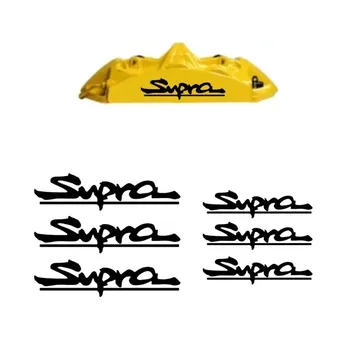 Изработен по поръчка на комплект от 6 БР 2 размери Надписи на caliper спирачки Supra Етикети HiTemp Resistance Film