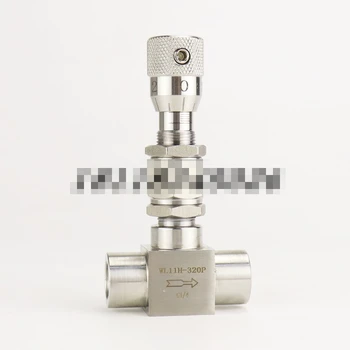 Калибровочный контролния клапан от неръждаема стомана, микрорегулирующий клапан, клапан за регулиране на дебита на WL11H-320P G1/4 G1/8