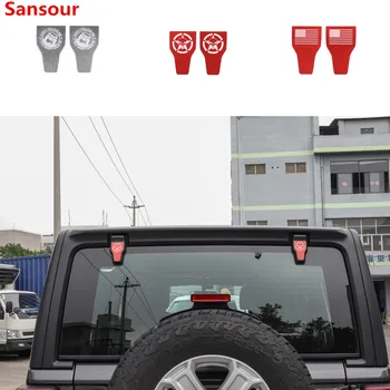 Корнизи за полагане на Sansour, стикери за украса на капачки за панти на прозорците и задната врата на колата на Jeep Wrangler JL 2018 + Аксесоари за подреждане