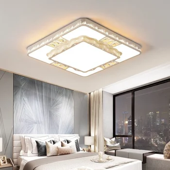 Лампа за дневна, правоъгълен led тавана лампа, модерен прост набор от лампи, антре, спалня, творчески железни художествени осветителни тела