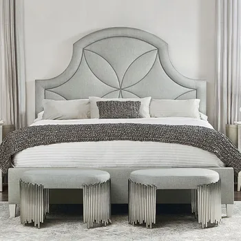 Легло American cloth art с мека облегалка 1,8 м 1,5 м, двойно и модерни мебели за бореальной Европа, легло за принцеса bed легло