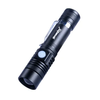 Мини Led фенерче Водоустойчив сверхяркий led фенерче Lanterna с батерия тип АА, мощен led за лов, къмпинг, риболов