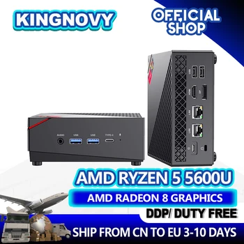 Мини КОМПЮТЪР AMD Ryzen 7 5825U С честота до 4,2 Ghz, домашни настолни компютри Win 11 Pro 4K, HDMI + DP1.4, Gaming компютри С поддръжка на 2,5-инчов твърд диск
