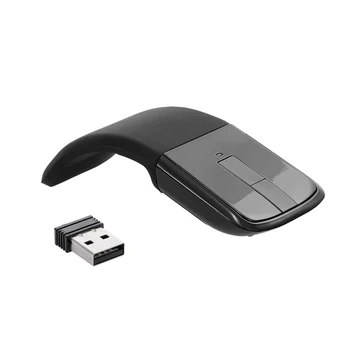 Мишка с 2.4 Ghz Гъвкав Дизайн Преносима Безжична Оптична Мишка ARC Touch сгъваема Мишка С USB Приемник, Лаптоп, Microsoft и PC