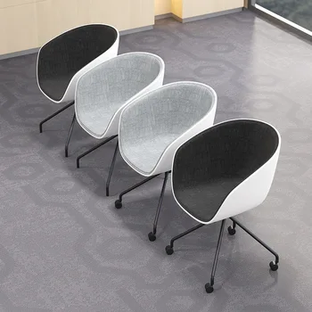 Модерен дизайн, въртящ се офис стол от пластмаса и метал, компютър, стол, столове, за да се учат, модерен дизайн, популярно стол на колела в стил loft