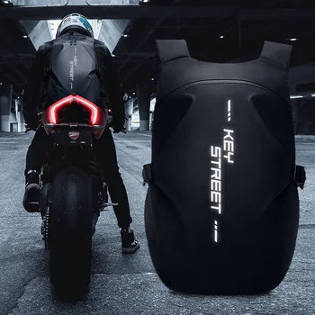Модерни мотоциклетни раници за каране, висококачествена водоустойчива найлонова чанта за велоспорта, всекидневни раница за съхранение на мото - и байкерских каски, мъжки раница