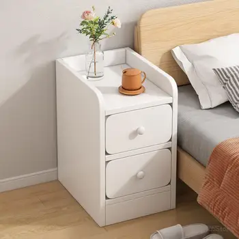 Модерни нощни шкафчета, тесни нощни шкафчета за спалня, лесен малка странична масичка, нощни шкафче за съхранение, тясната мини-мебели за спалня